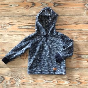 7 For All Mankind Toddler Blue Hooded Pullover with Front Pocket | Size 3T